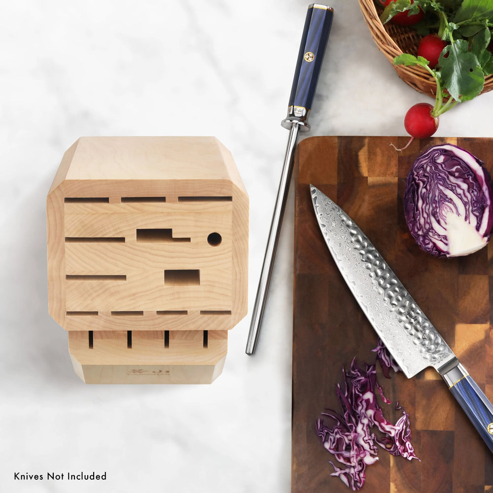 
                  
                    Cargar imagen en el visor de la galería, Empty Knife Block, 16-Slot Organizer, Flat Top, Maple, 505569
                  
                