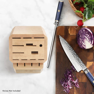 
                  
                    Cargar imagen en el visor de la galería, Empty Knife Block, 16-Slot Organizer, Flat Top, Maple, 505569
                  
                